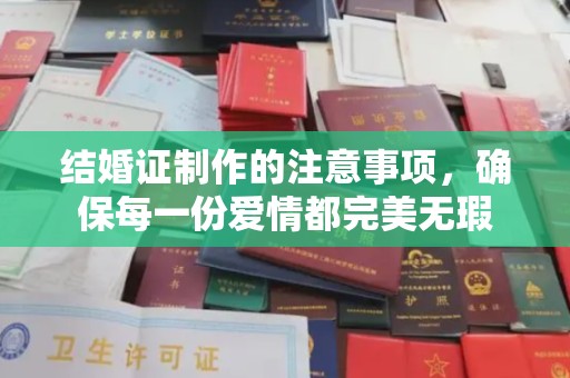 荣县结婚证制作的注意事项，确保每一份爱情都完美无瑕
