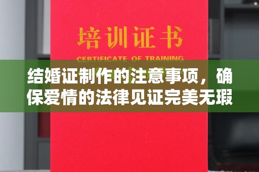 荣县结婚证制作的注意事项，确保爱情的法律见证完美无瑕